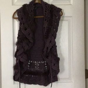 Women’s handcrafted knitted cardigan shell. NWT
